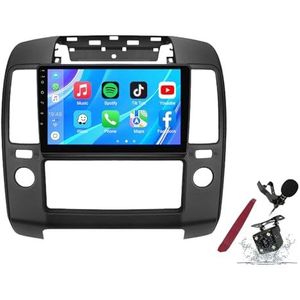 Android 14 Autoradio Sat Navi voor N-issan Navara (2004-2010) 9 Inch Touchscreen Multimedia Speler met Draadloze Carplay GPS Navigatie FM RDS Bluetooth 5G-WiFi SWC DSP,M100s