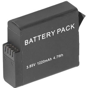 Batterij voor Actiecamera Camerabatterij 1220 MAh Volledig Gedecodeerd Oplaadbare Lithium-ionbatterij Bestand Tegen Lage Temperaturen Camera-accessoire Langere Levensduur van de