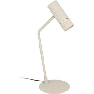 EGLO LED nachtlamp Caminia, nachtlampje met spot, tafellamp voor woonkamer en slaapkamer gemaakt van metaal in beige en goud, GU10 lamp, warm wit