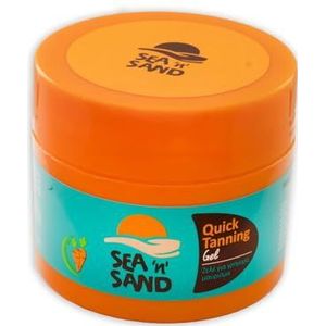 Sea'n SandQuick bruiningsgel, 1 x 170 ml voor ultieme strand- en buitenradiance, verrijkt met natuurlijke aloë, bijenwas, olijfolie, arganolie en vitamine E voor huidbescherming en snel bruin