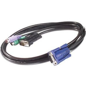 APC 1.8m KVM PS/2 Cable toetsenbord-video-muis (kvm) kabel Zwart 1,8 m