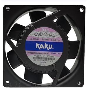 LMNCBVYA High-Performance 92mm Axial Cooling Fan - KA9225HA1, 110-120V, 0.16/0.15A, Ideal for PC and Electronics Cooling