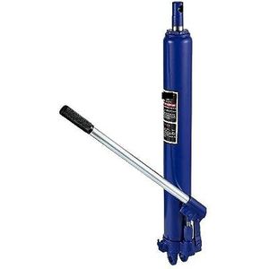 Hydraulische krik, Hydraulische lan krik 3 ton / 4 ton capaciteit met enkele zuirpomp en gaffelbasis Handmati hoogwerker met handvat(3T BLue)