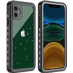 AICase Waterdichte beschermhoes voor Apple iPhone 11, [IP68 gecertificeerd] 360° waterdichte beschermhoes [schokbestendig] stofdicht, sneeuwdicht voor Apple iPhone 11