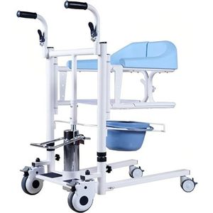 SAYEYBU Multifunctional Hydraulic Patient Transfer Lift Chair, Portable Home Care Chairs, Elderly Bathroom Wheelchair, Weight Capacity 330 lb, Safe Transfers Devices,01