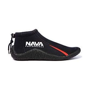 Nava Performance laag uitgesneden 3mm neopreen wetsuit laarzen schoenen - zwart - Unisex - Footwear Size - 9