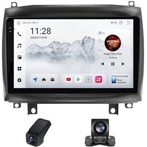 Draadloze Carplay Android 14 Autoradio 2Din geldt voor Cadillac CTS 2002-2007 SRX 2003-2009 9Inch Autoradio met GPS-navigatie/RDS-radio/DSP Achteruitkijkcamera+Stuurwielbediening(C20Plus)