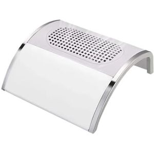Upgrade120W Nagelstofzuiger Krachtige Nagelkunst Salon Reinigingsapparatuur(868-1 White)