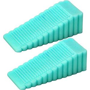 Deurstopwiggen, Vloergemonteerde deurstopper wig, antislip deurstopper(Grigio)