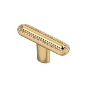 Licht luxe gouden diamanten handvat kledingkast lade kast solide kast deurklink meubelhardware (maat: roségoud 6444 enkel gat)