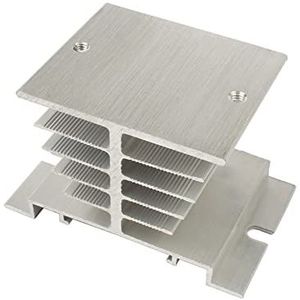 FQJYXWEWL Koellichaam van aluminium SSR eenfasig Solid-State geschikt voor relais 10A-40A zwart (Noir)