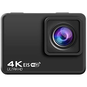 KOZWAY Actiecamera Actiecamera 4K 60FPS Camera's 24MP 2.0 Touch LCD 4X EIS Dual Screen Waterdichte Afstandsbediening Webcam Sport Video Recorder (Grootte: Optie 2, Kleur: Single Screen S9)
