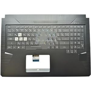 Laptoptoetsenbord Topcase Palmrest voor gaming voor FX705 FX705D FX705DT Crystal Keycaps met RGB-achtergrondverlichting(RU backit)