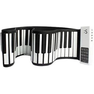 muziekinstrument elektronisch toetsenbord Oprollen 88 Toetsen Digitaal Muzikaal Toetsenbord Volwassenen Draagbare Muziekinstrument Piano Elektronische Piano (Color : White)