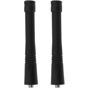 Create idea 2 stks Twee-weg Radio VHF 146-174MHz Stubby Antenne Compatibel met Motorola CP200 CP200D HT1550 HT1250 HT750 HT600 GP300 GP340 Walkie Talkie