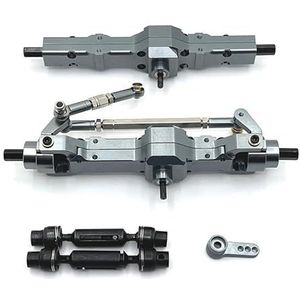 WPL1/10 C74 1/16 afstandsbediening auto onderdelen metalen upgrade voor- en achteras aandrijfas Upgrade Onderdelen accessoires(Titanium)