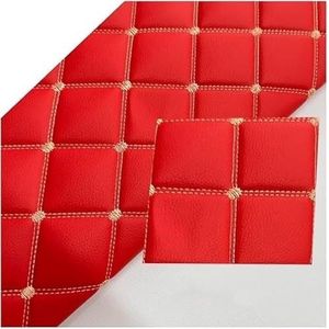 Arine Leren Stof Waterdicht Materiaal, Zacht Synthetisch For Banktassen Stoelen Auto Boot Autostoelen Doe-het-zelf Knutselen Bekleding(Red,1.6x1m)