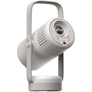 XGIMI Vibe One Slimme Draagbare 1080P Beamer, Mini Projector, GTV met Gelicentieerde Netflix, Sound by JBL, Ingebouwde Batterij, Autofocus Automatische Trapeziumfoutcorrectie(Wolkengrijs)