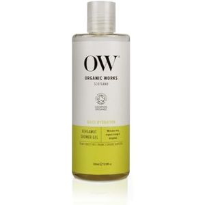 Organic Works Daily Hydration Shower Gel - Exfoliërende Body Wash met Bergamot, Zoete Sinaasappel Essentiële Oliën - Wreedheid-Free - Bergamot - 10 oz