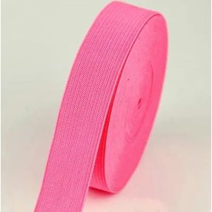Gekleurde elastische banden 20 mm platte naai-elastiek voor ondergoed broek beha rubberen kleding decoratieve zachte tailleband elastisch-watermeloen rood-20mm 1yard