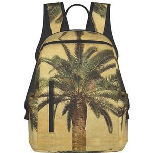 EdWal Leuke Luipaardprint Lichtgewicht Mode Casual Rugzak College Bag, Voor Outdoor Travel Business Work, Palmboom Tropisch, Eén maat