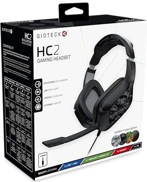 Gioteck HC2 - Gaming Headset 3.5 mm, met 40 mm Driver Surround Sound met Microfoon, Volume en Microfoon Control, Koptelefoon voor PC Xbox One PS4 Nintendo Switch, Verschillende kleuren