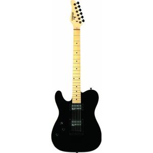 Schecker LH PT Black elektrische gitaar M/M, zwart voor linkshandigen