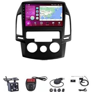 Android Autoradio Video Multimedia Speler, 9 Inch Touch Screen Radio Plug And Play Autotoebehoren Met Bluetooth En Navigatie En Achteruitrijcamera Voor Hyundai I30 2006-2011(M700S 4G+WIFI 8G+128G B)