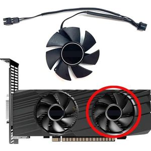 4,6 cm FS1250-S2053A 12V 0,19A GPU-koelventilator voor GIGABYTE voor GeForce GTX1650 1630 OC Low Profile grafische kaart vervangende ventilator(Right fan)