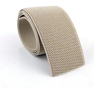 6CM brede duurzame broek rok riem kleur elastische band/twill elastische tape latex elastische tape rubberen band-kaki 02-60mm-1M