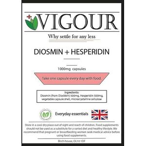 Diosmin + Hesperidin - 240 Hoge Sterkte 1000mg Capsules