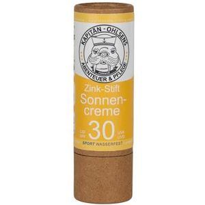 Zink - Zonnecrème - SPF 30 - Waterdicht - Minerale Zinkstick - 100% Natuurlijk