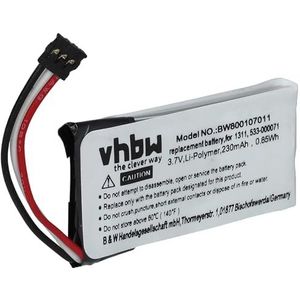 vhbw Batterij vervangen voor Logitech AHB521630PJT-01, 1311 voor draadloze computermuis (230mAh, 3,7 V, Li-ion)