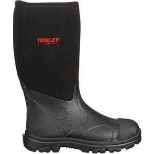 TINGLEY Badger Laarzen Plain Toe, Kniehoge Laarzen, Uniseks, Volwassenen, Zwart, 8 Women/6 Men