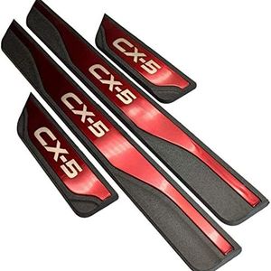 Instaplijsten - Roestvrijstaal - 4 Stuks - Voor Mazda Cx-5 Cx5 Cx 5 2012-2016 - Antislip Beschermstrips