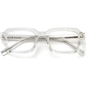 OPULIZE EDG Blue Light Blocking Glasses for Women Men, Anti-reflective Anti-Glare Computer & Gaming Glasses, Vintage Rectangular Frame, UV & Eyestrain Protection, Clear (Pack of 1)