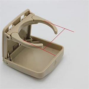 RV Accessoires Maat Verstelbaar Zwart Opvouwbare Bekerhouder Plastic Beker Caravan Camper Auto Boot RV Bekerhouder voor Caravan, Boot(Off White)