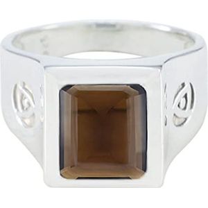 House of Rings Kies je kleur ring 925 sterling zilveren ring achthoekige vorm ring stijlvolle sieraden kerst ring edelsteen ringen voor mannen en vrouwen