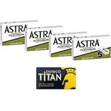 The GOODFELLAS' SMILE 20 Astra Superior platinum scheerbladen + 1 Dorco Titan