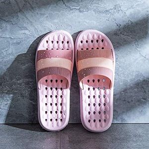Dames sandaal Douche Slippers met drainage gaten Quick Drying Badkamer Massage Slippers Soft Sole Open Toe Huispantoffels for mannen en vrouwen Vrouwen schoenen(B,43-44)