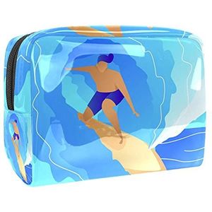 Waterdichte cosmetische tassen, zeestrand reizen cosmetische tassen, multifunctionele draagbare make-up tassen, reizen cosmetische tas organizer voor vrouwen, Multi kleuren 04,