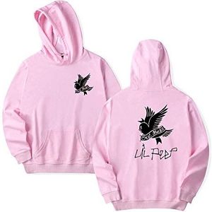 Herfst en winter hoodie nieuwe Lil Peep Pink hoodies heren / dames herfstmode sweatshirts coole fleece losse hoodie print Lil Peep hoodies Homme, roze, L