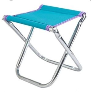 YXINAER Campingkruk Outdoor Aluminiumlegering Draagbare Opvouwbare Picknick Camping Kruk Mini Opslag Visstoel Ultralicht Meubilair (Blauw)