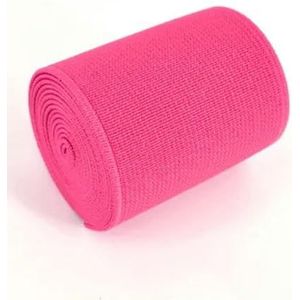 cm geïmporteerde rubberen band, kleur elastische band, dubbelzijdig en dik elastiek kleding naaien accessoires-roze rood