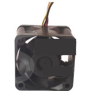 2 stuks C34957-57 Efficiëntie 40mm x 28mm DC 12V 1U Serverkoelventilator met dubbele kogellagers 3-draads snelheidsbewaking