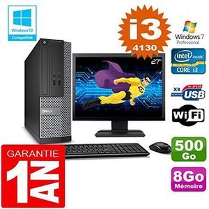 Dell PC 3020 SFF Core I3-4130 RAM 8 GB harde schijf 500 GB WiFi W7 display 27 inch (gereviseerd)