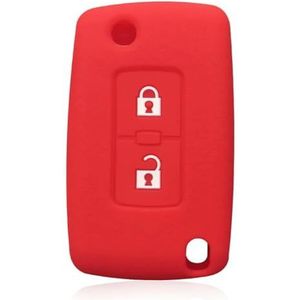 DINGYXIN Auto-Styling Afstandsbediening Autosleutelzakje Siliconen Case Cover Protector, voor Mitsubishi Outlander Lancer Pajero 4 Sleutelhouder Shell