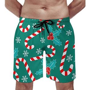 Romantische Kerst Mens Strand Shorts Sneldrogende Board Shorts Mesh Voering Strand Broek Gym Zwembroek XL