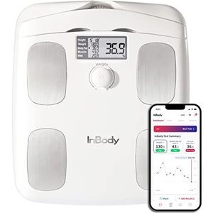 InBody H20B-White Smart Full Body Composition Analyzer Scale - Full Body Digital Scale, BMI Measurement Tool, Body Fat Analyzer, Muscle Mass Inbody Scale - Bluetooth Connected