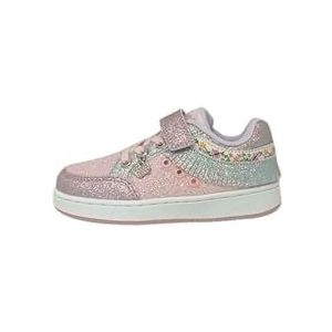 Lelli Kelly Frangetta Mix LKAL8054 meisjesschoenen met verlichting, glitter, roze/paars/zilver, gratis gadget, Roze Paars, 30 EU